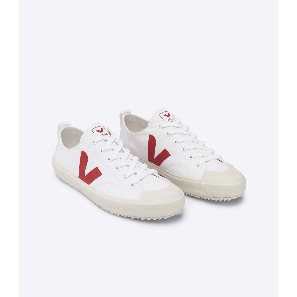 Veja NOVA CANVAS Cipő Férfi White/Red | HU 249BEX